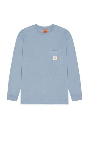 Vintage Pocket Long Sleeve Waffle Tee in Blue. - size L (also in M, S, XL/1X) - Rhythm - Modalova
