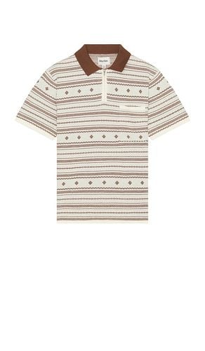 Jacquard Polo in Cream. - size L (also in M, S) - Rhythm - Modalova