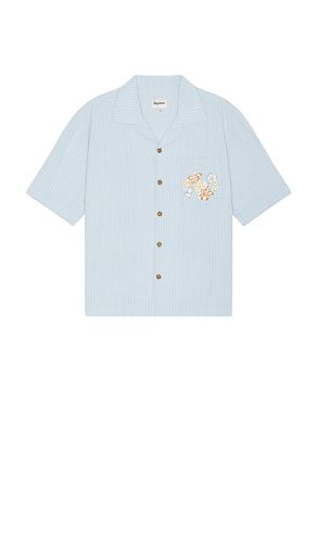 Relaxed Flower Textured Shirt in Blue. - size L (also in M, XL/1X) - Rhythm - Modalova