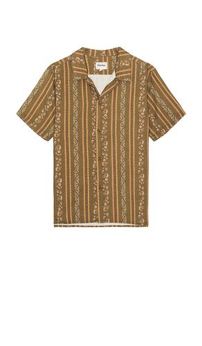 Paisley Stripe Short Sleeve Shirt in Brown. - size L (also in M, S, XL/1X) - Rhythm - Modalova