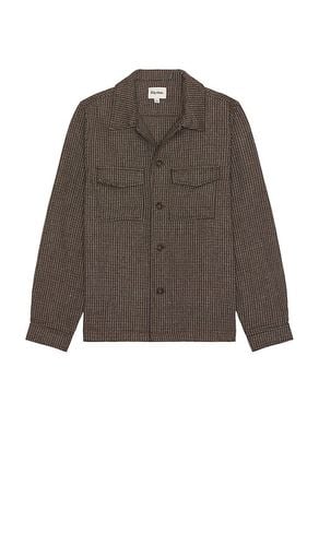 Fleck Overshirt in Brown. - size L (also in M, S) - Rhythm - Modalova