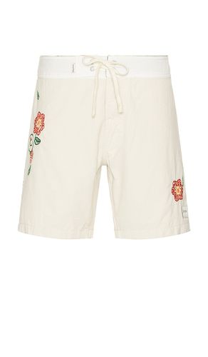 Heritage Flower Swim Trunk in White. - size 28 (also in 32, 34, 36) - Rhythm - Modalova