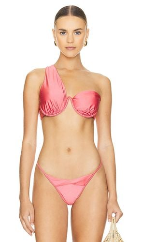 Underwire Twisted Strap Bikini Top in Pink. - size L (also in M, S, XL, XS) - Riot Swim - Modalova