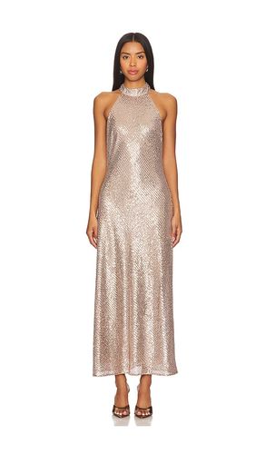 Zuri Dress in Metallic Gold. - size L (also in XL) - RIXO - Modalova