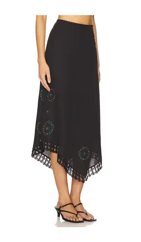 Imola Skirt Rose in Black. - size XS (also in M) - RIXO - Modalova