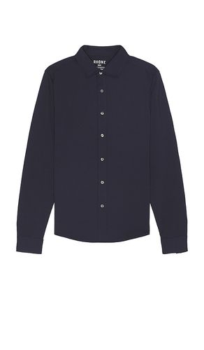 Commuter Seersucker Button Up Shirt in Navy. - size M (also in S, XL/1X) - Rhone - Modalova