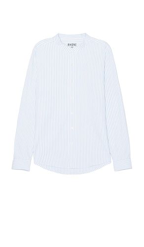 State Of Mind Band Collar Shirt in Blue. - size L (also in M, S) - Rhone - Modalova