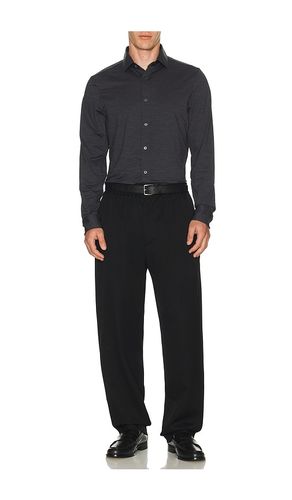 Semi spread collar commuter shirt in color grey size S (also in M) - Rhone - Modalova