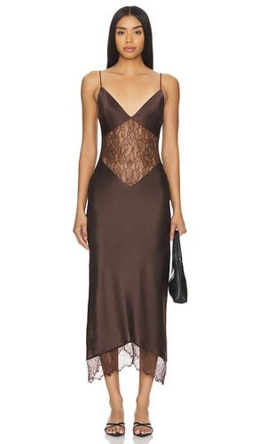 Drew Dress in Chocolate. - size L (also in M, S) - Ronny Kobo - Modalova