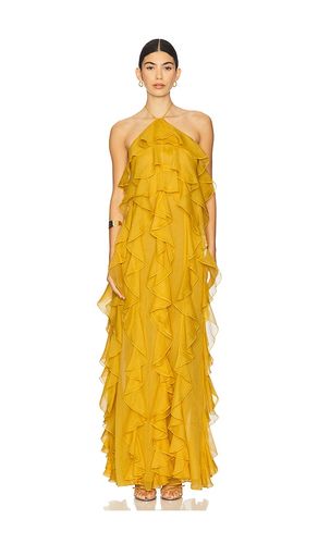 Liora Dress in Mustard. - size L (also in M, S, XS) - Ronny Kobo - Modalova