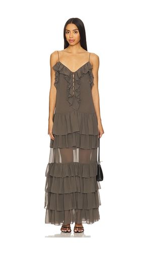 Giselle Dress in Charcoal. - size L (also in M, S, XS) - Ronny Kobo - Modalova