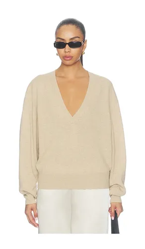 Jayden V Neck in Beige. - size L (also in M, S, XS) - Ronny Kobo - Modalova