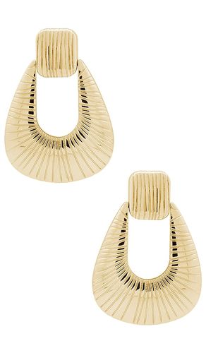 Striated Door Knocker Earring in - Ronny Kobo - Modalova