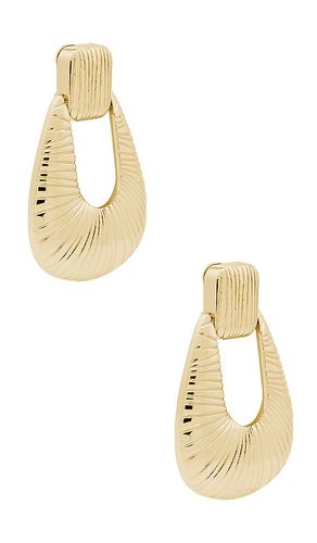 Striated Door Knocker Earring in - Ronny Kobo - Modalova
