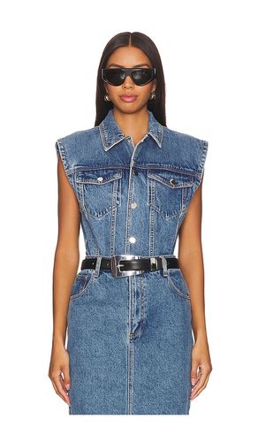 Carlyle Bodysuit in Denim-Medium. - size M (also in XS) - Ronny Kobo - Modalova