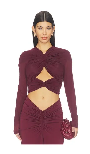 Bebe Top in Burgundy. - size L (also in M, S, XS) - Ronny Kobo - Modalova