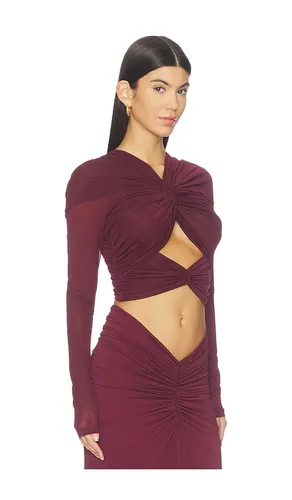Bebe Top in Burgundy. - size L (also in M, S, XS) - Ronny Kobo - Modalova