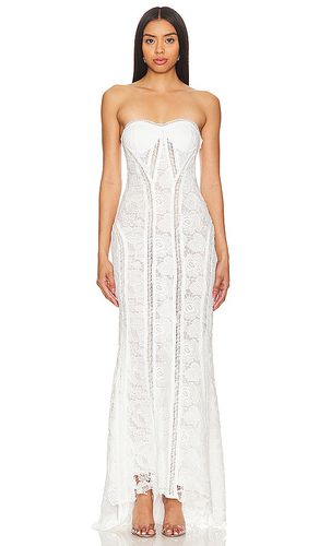 X Revolve Paris Lace Gown in . Taglia L - ROCOCO SAND - Modalova