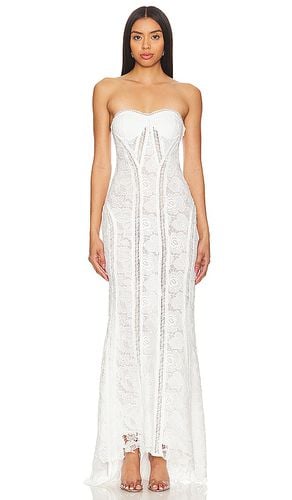 X Revolve Paris Lace Gown in . Taglia L, XS - ROCOCO SAND - Modalova