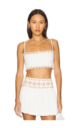 Smocking Bandeau Top in . Size M. Also in L, XL - ROCOCO SAND - Modalova