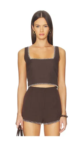 Square Neck Boxy Top in . Size L. Also in XL, XS, XXS - ROCOCO SAND - Modalova