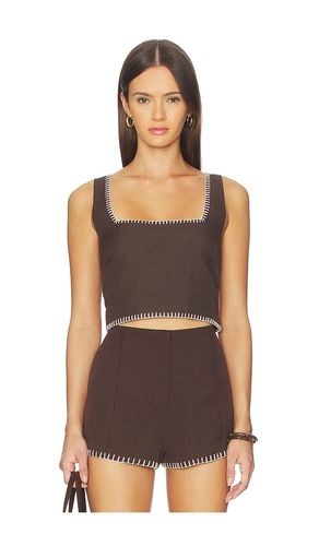 Square Neck Boxy Top in . Taglia L. Also in XL, XS, XXS - ROCOCO SAND - Modalova