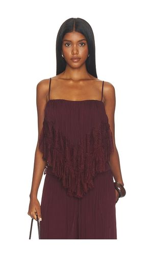 Lace Frill Top in . Taglia L. Also in M, S, XS - ROCOCO SAND - Modalova