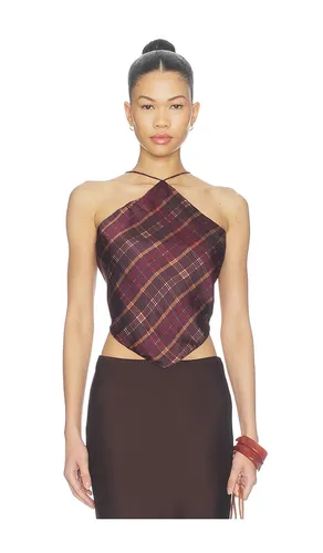 Halter Neck Top in Burgundy. - size L (also in M, S, XL, XS, XXS) - ROCOCO SAND - Modalova