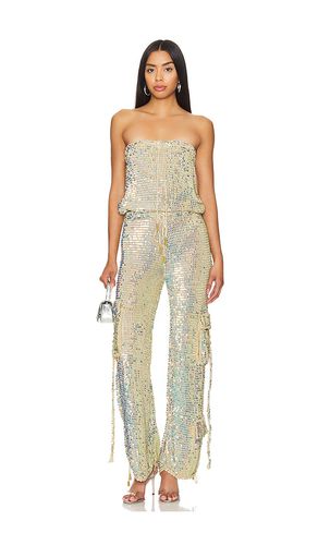 Hanalise Jumpsuit in Metallic Neutral. - size M/L (also in XS/S) - retrofete - Modalova