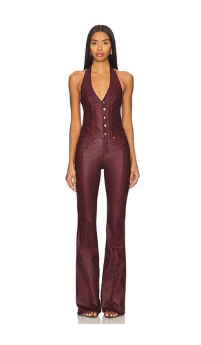 Cynthia Jumpsuit in Burgundy. - size L (also in M) - retrofete - Modalova