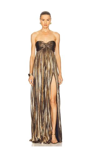 Zoa Dress in Metallic Gold. - size L (also in M, S, XL, XS) - retrofete - Modalova