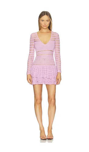 Lujayn Crochet Dress in Lavender. - size L (also in M, S, XL) - retrofete - Modalova