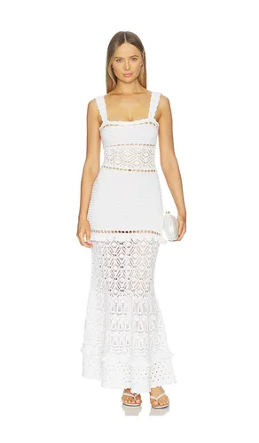 Winona Crochet Dress in White. - size L (also in M, S, XL) - retrofete - Modalova