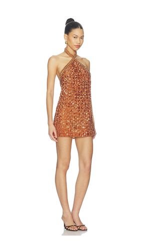 Janneth Dress in Metallic Copper. - size L (also in M, S, XL) - retrofete - Modalova