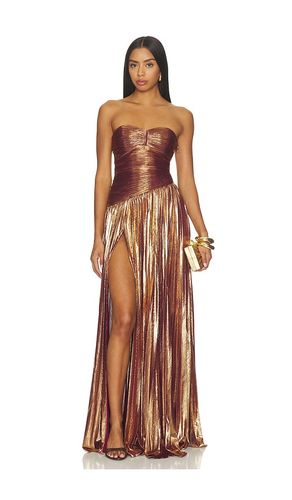 Saba Dress in Metallic Gold. - size L (also in M, S, XS) - retrofete - Modalova