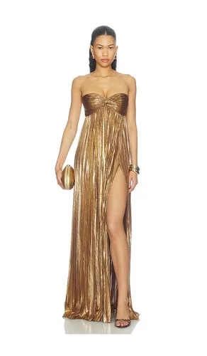 Zoa Dress in Metallic Gold. - size XS (also in L) - retrofete - Modalova