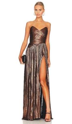 Waldorf Dress in Metallic Bronze. - size L (also in M, S, XS, XXS) - retrofete - Modalova