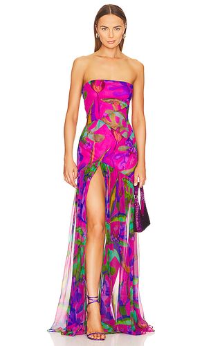 Nicole Silk Dress in Fuchsia. - size M (also in S, XS, XXS) - retrofete - Modalova