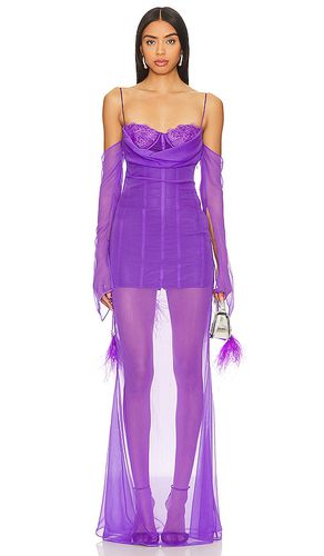 Vestido largo meredith en color morado talla L en - Purple. Talla L (también en M) - retrofete - Modalova