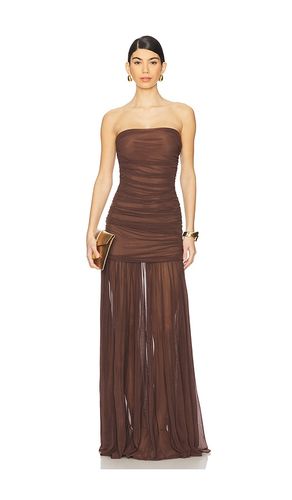 Vestido adele en color chocolate talla M en - Chocolate. Talla M (también en XL, XXS) - retrofete - Modalova