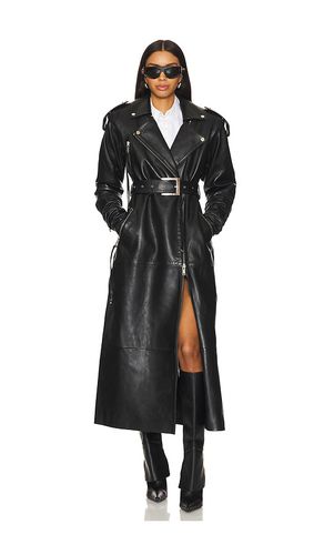 Knightley Leather Trench Coat in . - size L (also in M, S) - retrofete - Modalova