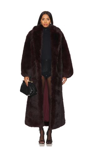 Dasha Faux Fur Jacket in Burgundy. - size L (also in XL) - retrofete - Modalova