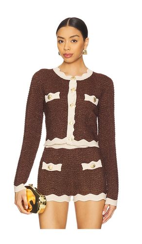 Dallys knit jacket in color brown size L (also in XL, XXL) - retrofete - Modalova