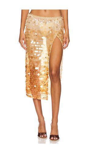 Nellie Skirt in Metallic Gold. - size L (also in M, S, XL, XS) - retrofete - Modalova