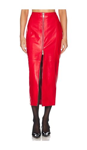 Lonny Leather Skirt in . Size M, XS, XXS - retrofete - Modalova