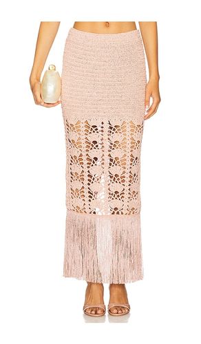 Naida Crochet Skirt in Peach. - size M/L (also in XS/S) - retrofete - Modalova