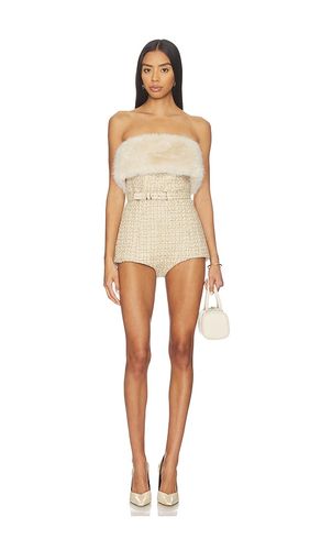 Concetta Tweed Romper in . Size M. Also in S, XS - retrofete - Modalova