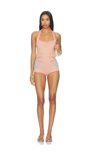 Avielle Knit Romper in Pink. - size S (also in XL) - retrofete - Modalova