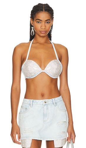 Reign Bra in Metallic Silver. - size XS (also in XXS) - retrofete - Modalova