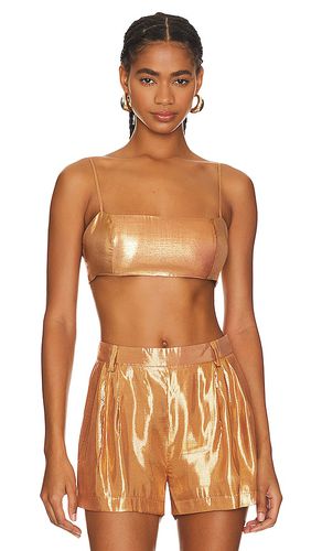 Vedra Bra Top in Metallic Gold. - size M (also in S, XS) - retrofete - Modalova